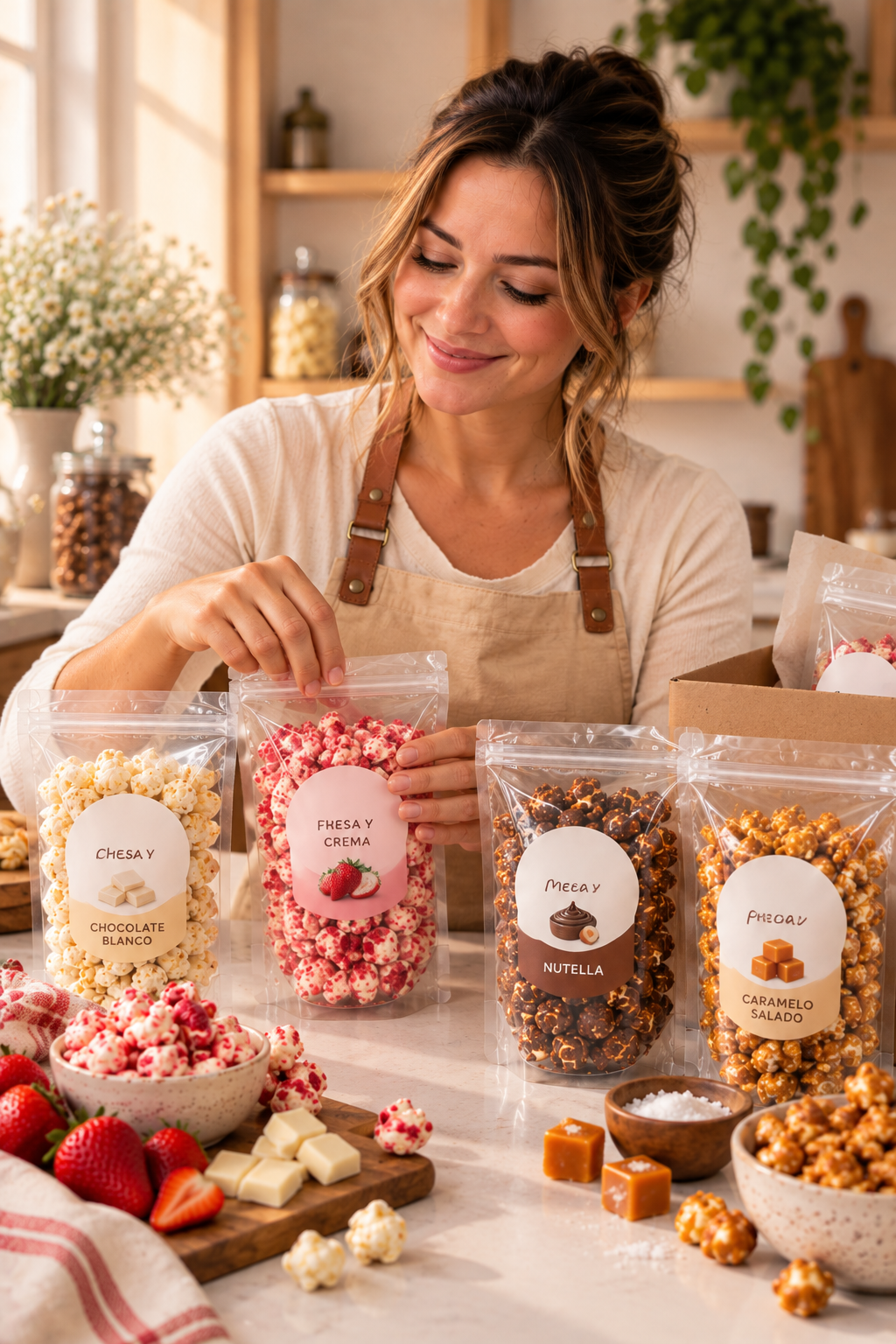 Mia Laurent instructora de Palomitas Gourmet